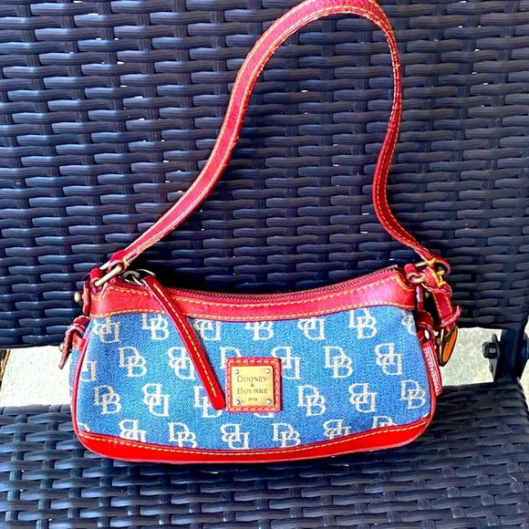 Dooney&Bourke Baguette, Denim Pochette - Picture 1 of 9